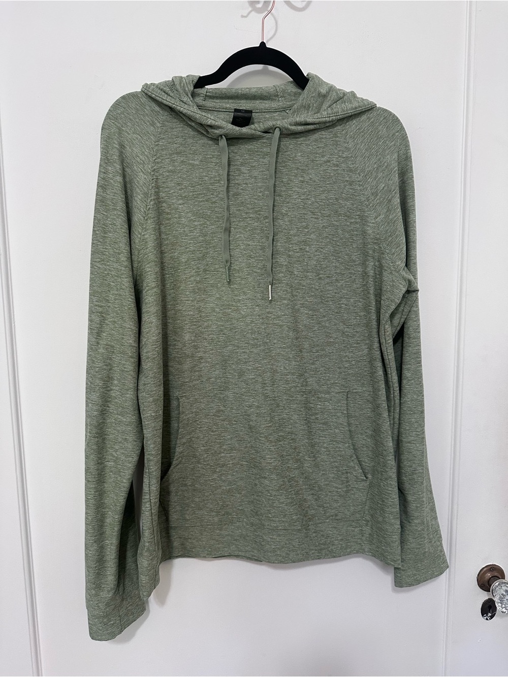 90 Degree by Reflex heather green pullover hoodie w/ pouch pocket - M